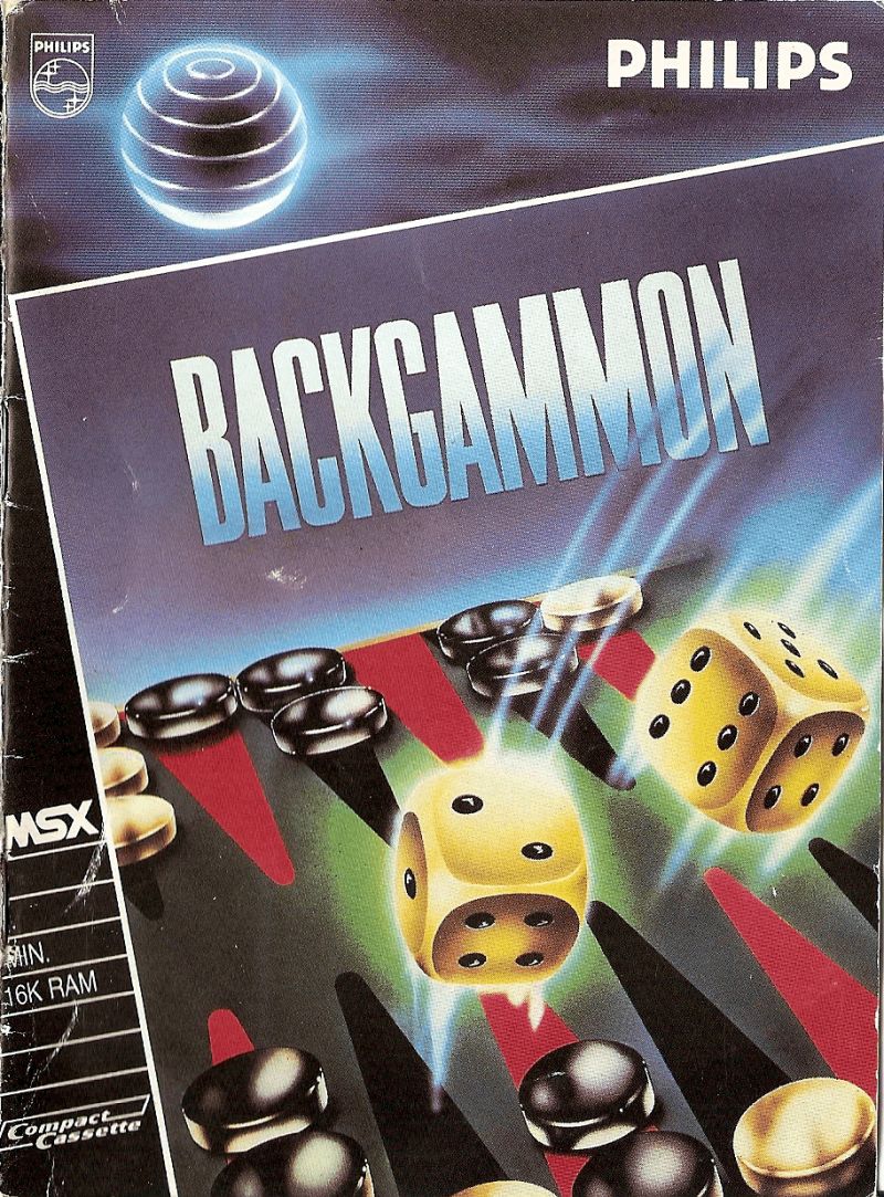 Backgammon box art for MSX